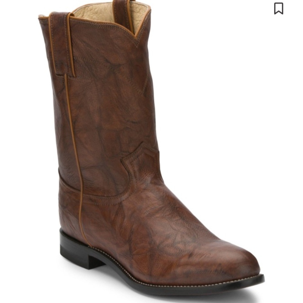 Men's Brown Leather Western Boots